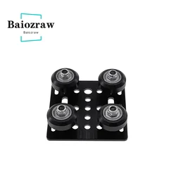 Parti della stampante 3D Openbuilds V Gantry Plat Set puleggia speciale per piastra di scorrimento per ruote con profili in alluminio con scanalatura a V 2020