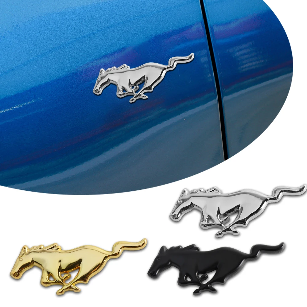 Ventilkern-Metall-Aufkleber im Mustang-Stil, Auto-Logo-Aufkleber für Karosserie und Kofferraum, dekorativer Aufkleber für Ford Focus Kuga Mk3 Mk7 Fiesta Ranger