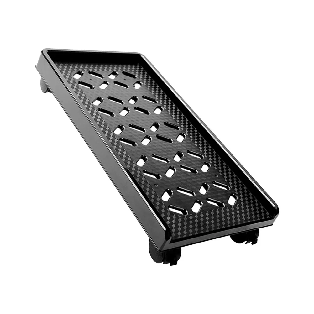 Computer Base CPU Stand with Wheels Case Holder Casters Movable Host Rack Tower Mobile Heavy Pulley Bracket