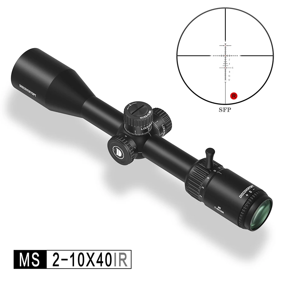 Discovery MS2-10X40IR Second Focal Plane 1/10 MIL Tactical Hunting Riflescope PCP CQB AR15 22LR.338.556