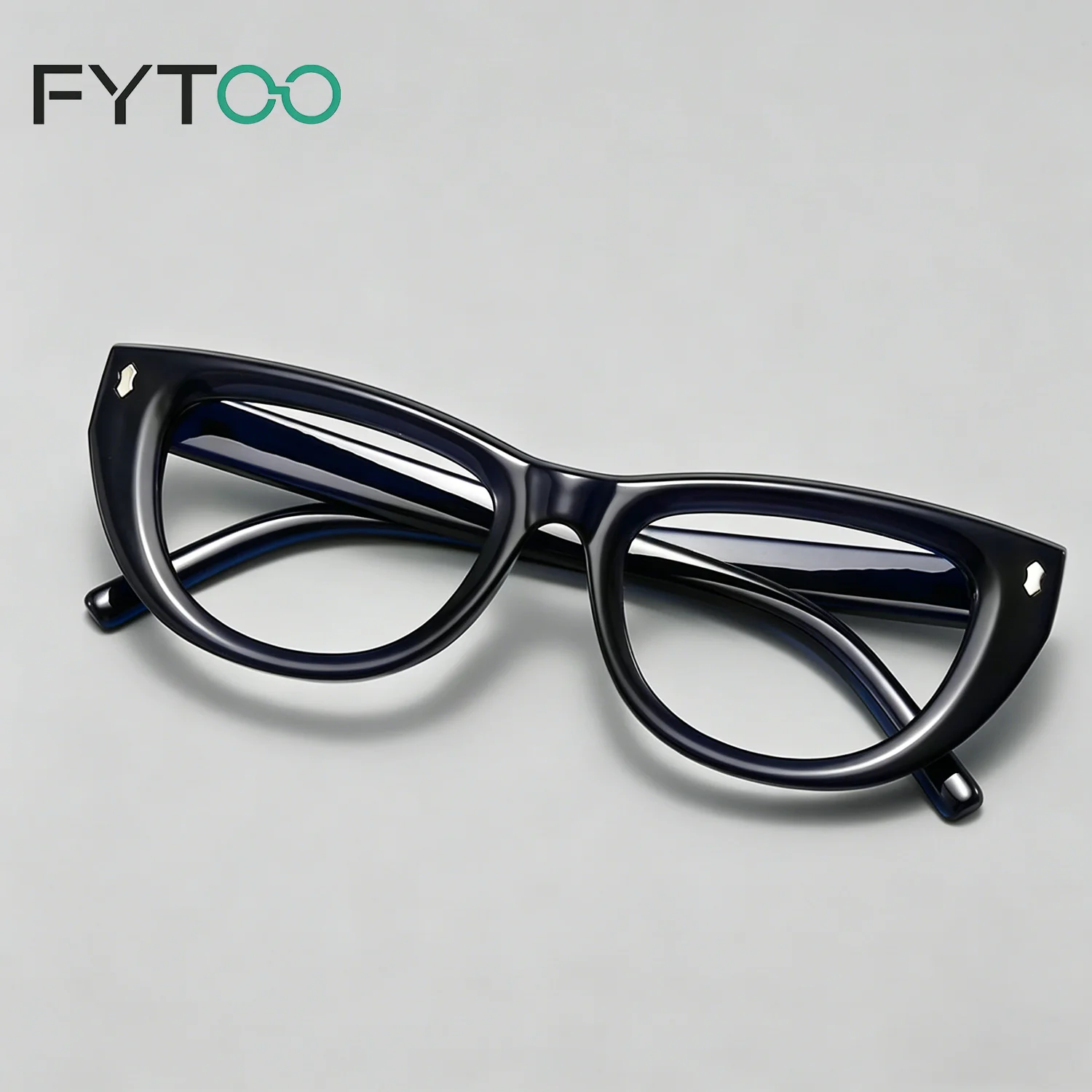 

Очки FYTOO Acetate Cat Eye с защитой от синего света, модные компьютерные очки для женщин, прочные, предотвращающие усталость глаз, модель 3889