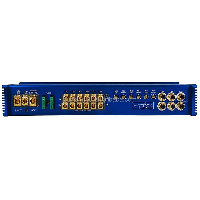 M130-6AB 2Ohm/4ohm/8ohm Adjustable  6 Channel  Car Audio Amplifier RMS@2ohm 190W*6CH 6*channel Subwoofer Amplifier Car Audio Amp