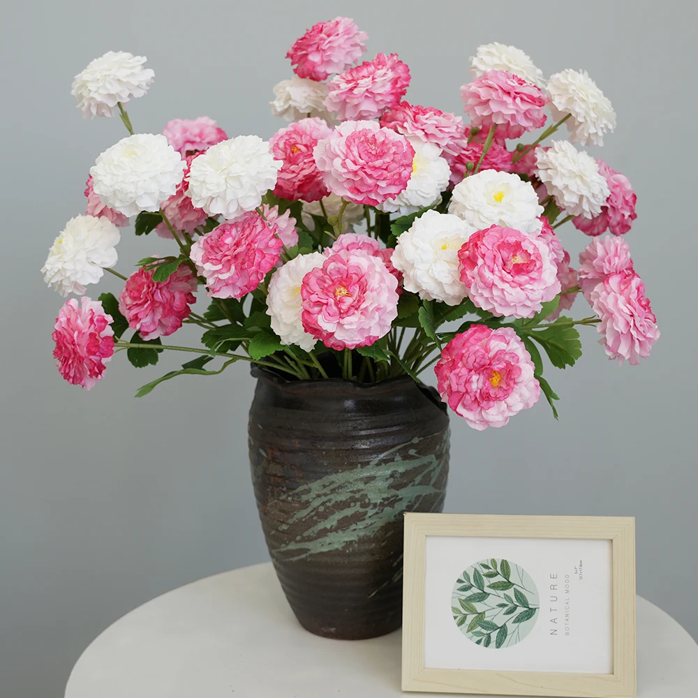 

1Pc/5Pcs Peonies Artificial Flowers Peony Roses Artificial Flower Faux Peony Bouquet Floral Arrangement Bundle Fake Flowers Bulk
