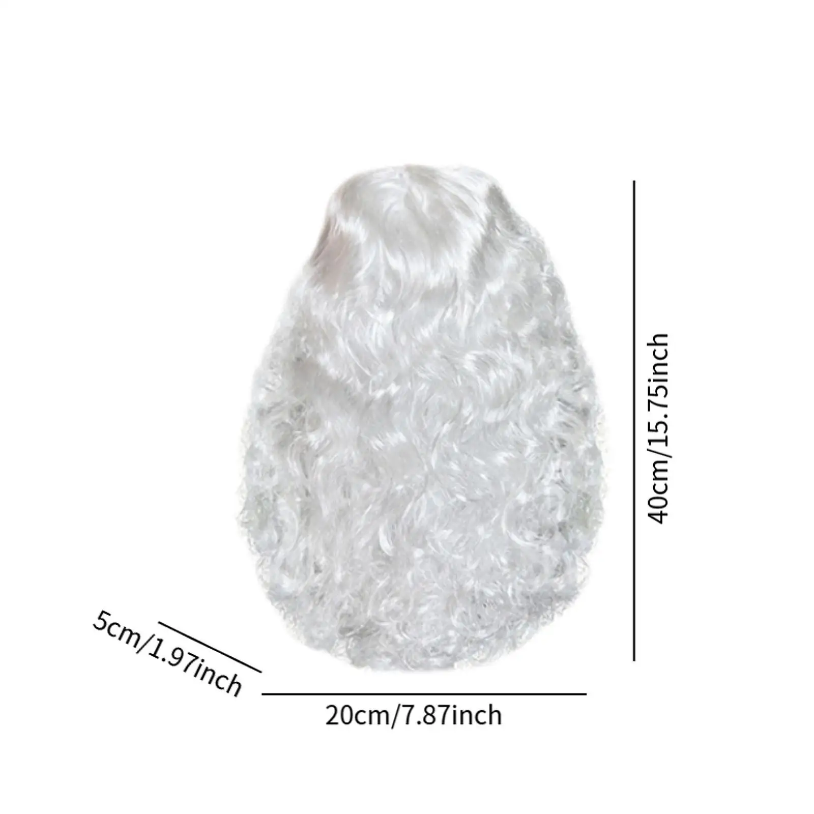 باروكة أزياء سانتا المرحة لعيد الميلاد من أجل الدعائم الكرنفالات التنكرية للعب الأدوار