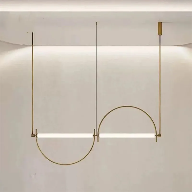 

Italian Minimalist Restaurant Chandeliers Simple Designer Creative Art Nordic Lamps Lights Dining Room Bar Island Home Decor Led