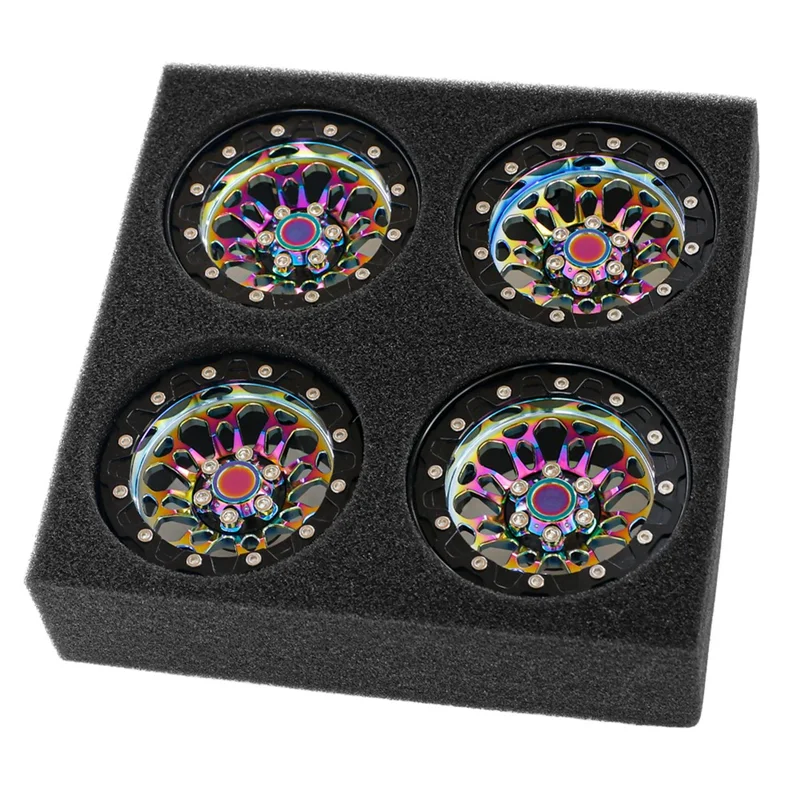 2.2 インチ金属電気メッキカラフルなホイールハブ 1/8 1/10 SCX10 TRX4 90046 クローラー Rc カーアクセサリー