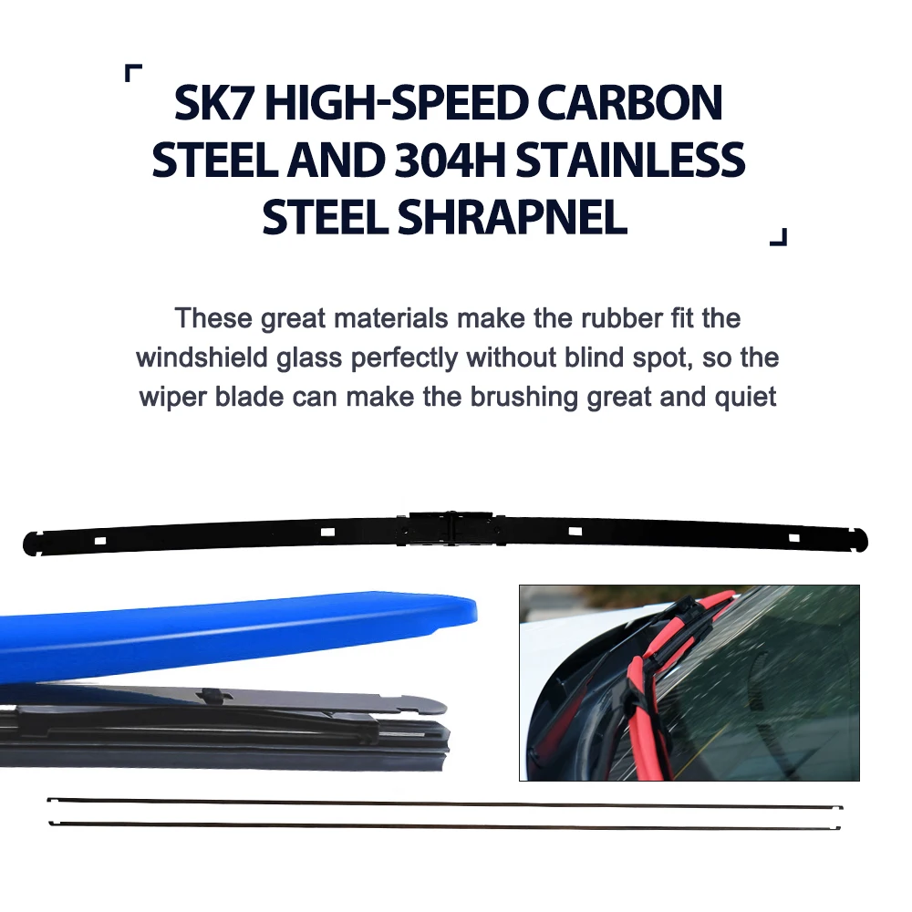 LNJING Colorful Windshield Wiper Blades For Nissan Juke F15 SUV 2010 2011 2012 2015 2016 2017 2018 2019 Car Replacement Parts