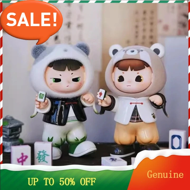 LUCKJOY Lot De 5 Figurines Aveugles Cat Square Series – Collection Aléatoire – Boîte Mystère – Décoration Intérieure – Dès 15 Ans