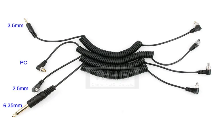 10 шт., кабель для вспышки 30-100 см