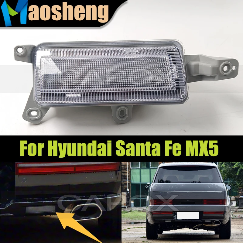 Car Rear Bumper Back Up Lamp For Hyundai Santa Fe MX5 2024 2025 924A3P6000 924A4P6000 Rear Reverse Lamp