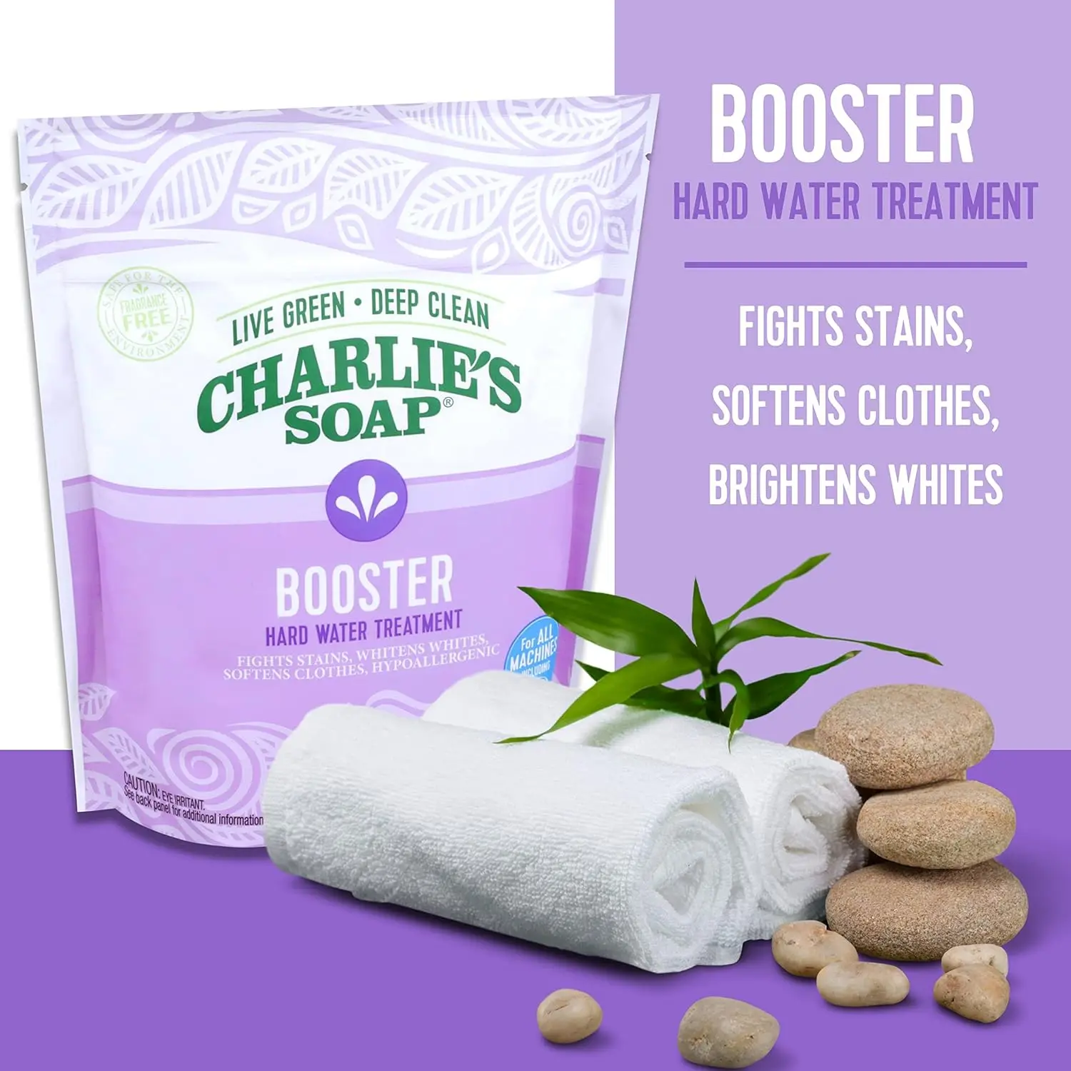 

Booster & Hard Water Treatment (2.64 Lbs 2 Pack) Natural Powdered Water Softener and Laundry Booster