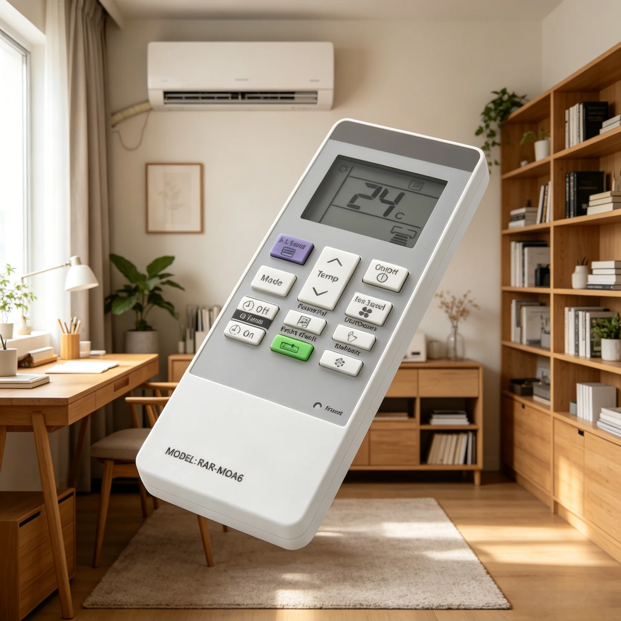 

RAR-MOA5 Replacement Remote Control Suitable for Air Conditioner Universal Compatible Accessories for Various Models