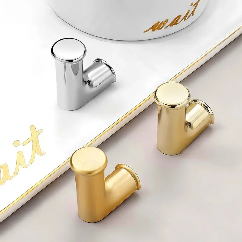Modern Simple Wardrobe Entrance Cabinet TV Cabinet Drawer Handle Multi-functional Hook Single Hole Cabinet Door Handle