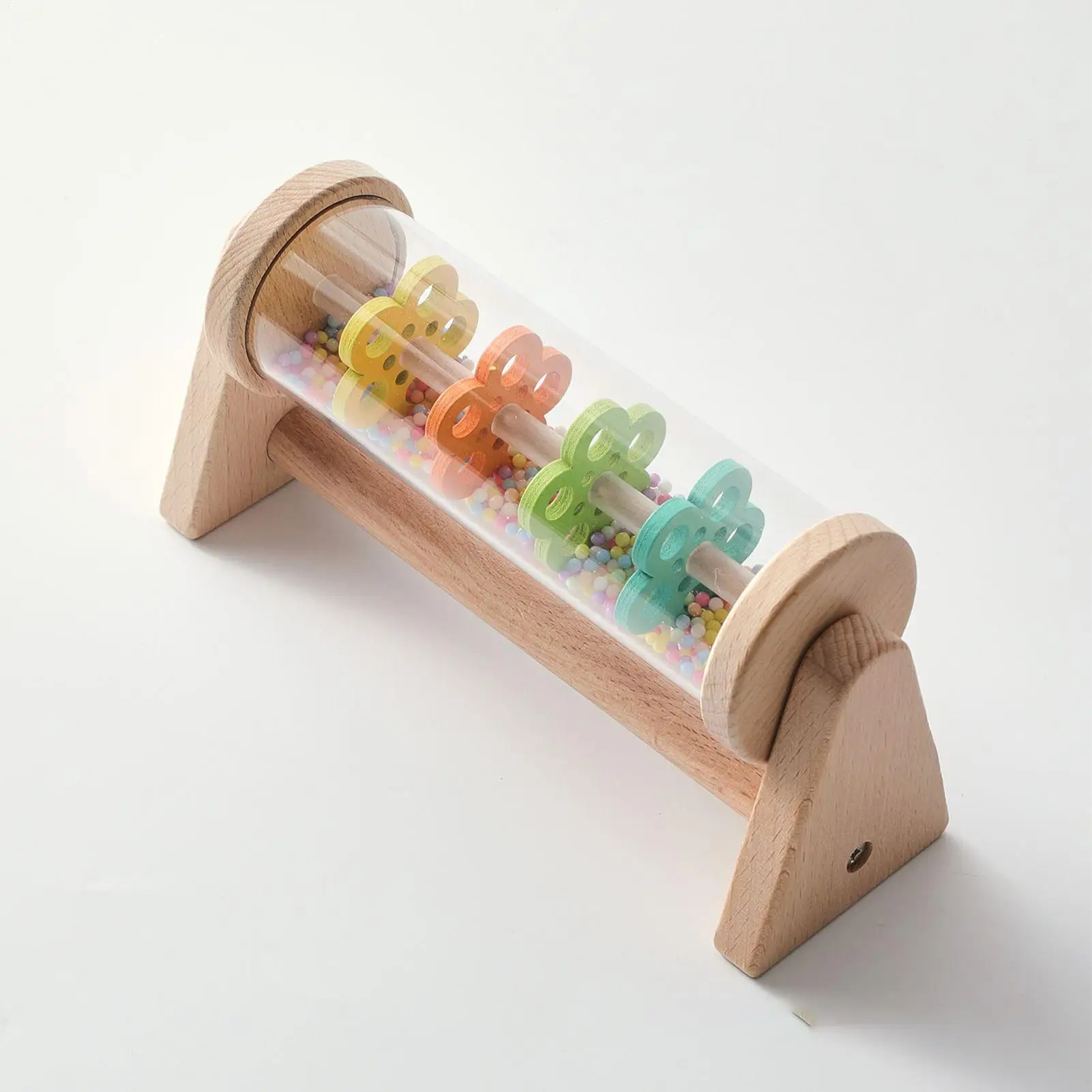 Vara de chuva brinquedo do bebê para a criança instrumento sensorial educacional chuva vara brinquedo musical para 0-3 anos para o berçário do jardim de infância