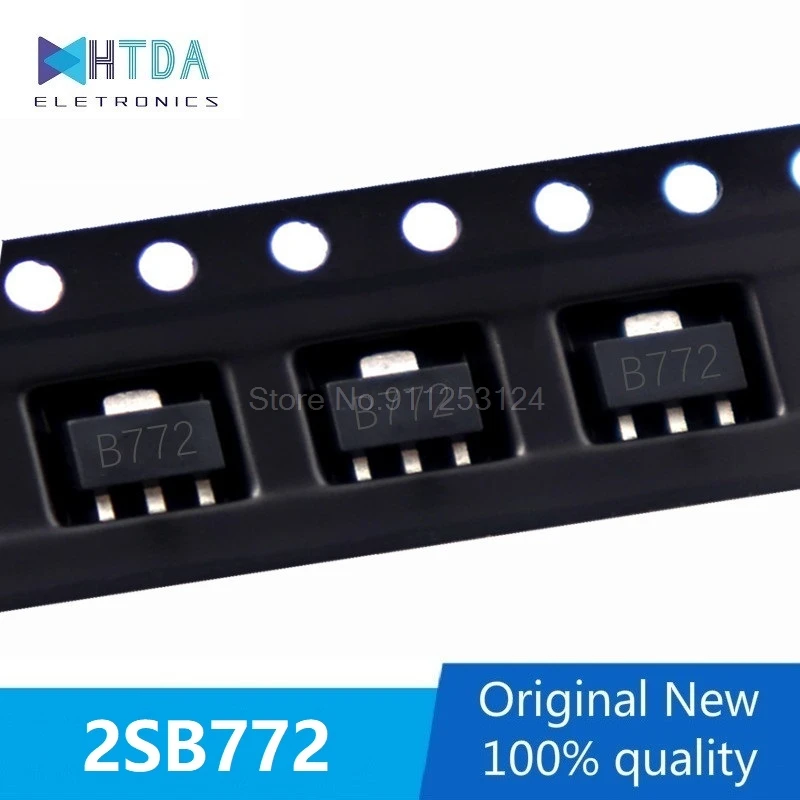 50pcs/lot B772 2SB772 PNP  SOT89 In Stock