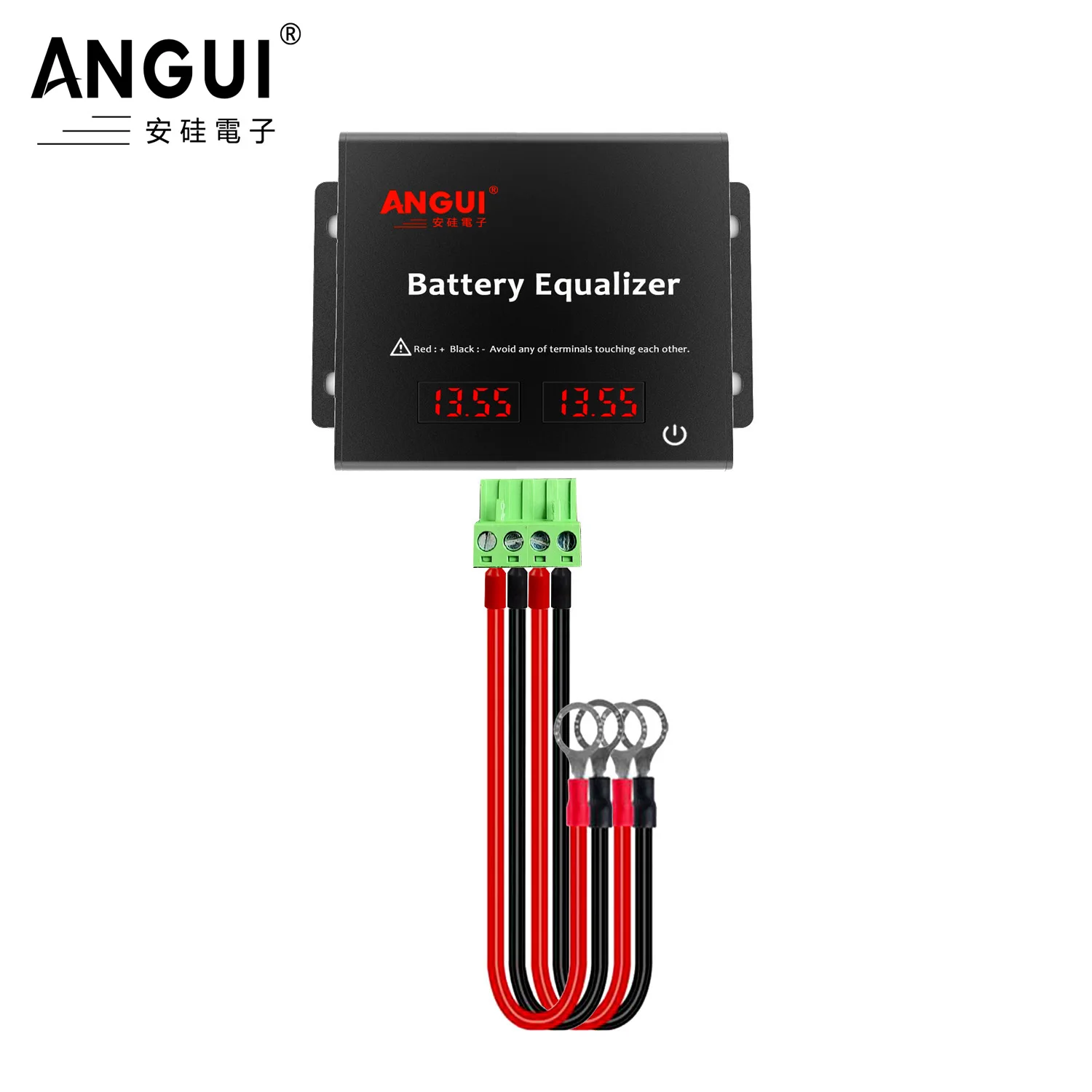 ANGUI Battery Equalizer 2 X 12V 24V LED Display KBM102S   Lead Acid Gel Batteries Series Balancer 2S Active NCM