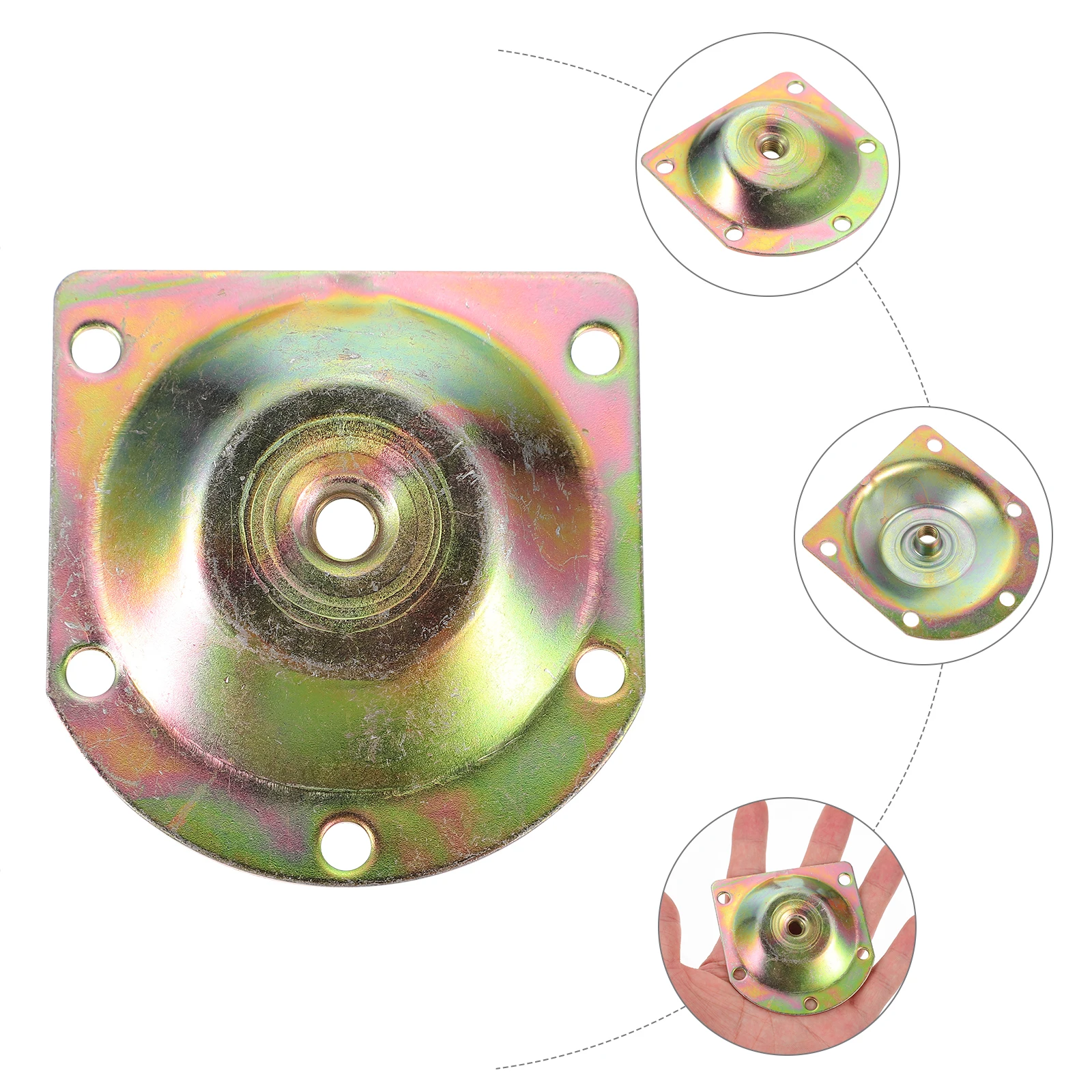 

8pcs Angled Slope Leg Mounting Plates 12 Degree For Furniture Legs Wood Table Bench Ottoman Sofa Fixation Hardware Accessories