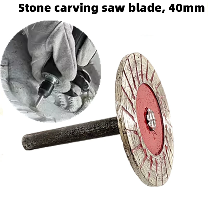 40mm Diamond Mini Saw Blade with Thread Stone cutting disc Granite Sandstone Concrete Lettering Carving Grinding tool