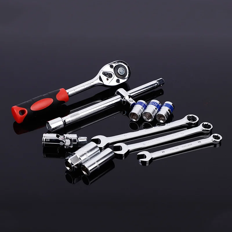 37 Pieces Factory Direct Car Combination Tool Machine Repair Auto  Socket Wrench