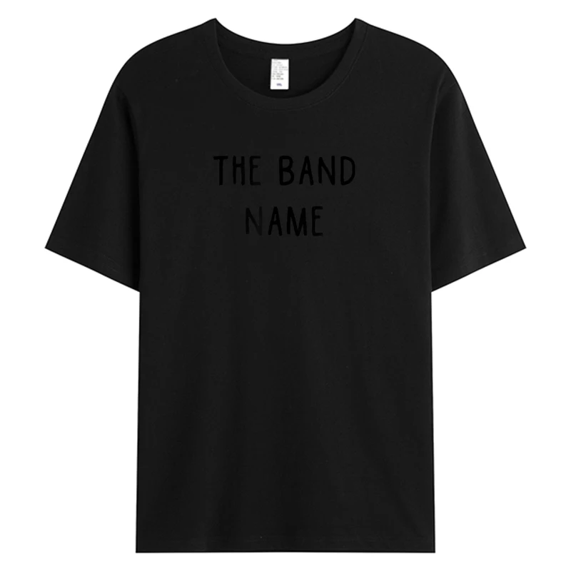 

The Band Name Men's Cotton Fabric Tshirts 3XL T-shirt Printing Tops & Tees 2025 Festival Discount Tshirt Male Clothes