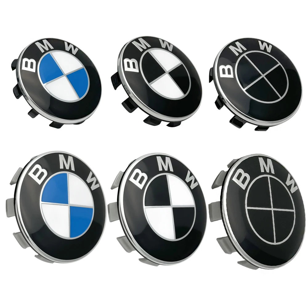 ABS 4pcs 68mm 56mm Car Cover Wheel Hub Center Caps Badge Logo Emblem For BMW M X3 X5 X6 1 3 4 5 6 7 Series E36 E39 E46 E60 E90