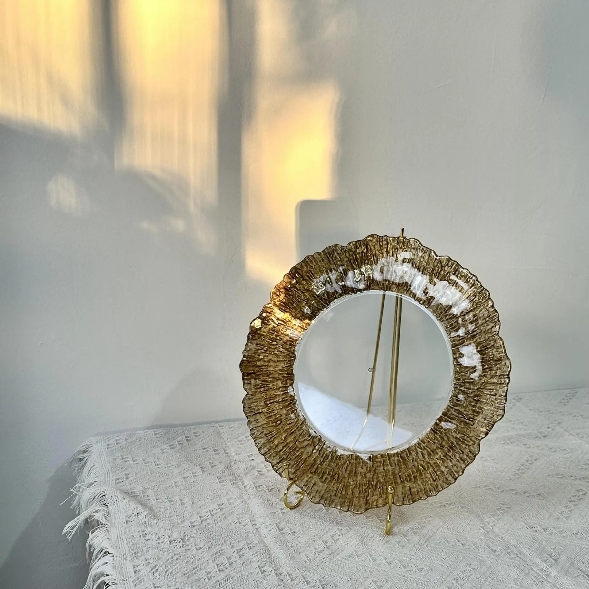 150 Stück Hochzeitstisch-Ladeplatten, Essteller, Plastikteller, Hochzeitsdekorationszubehör – Detail 3