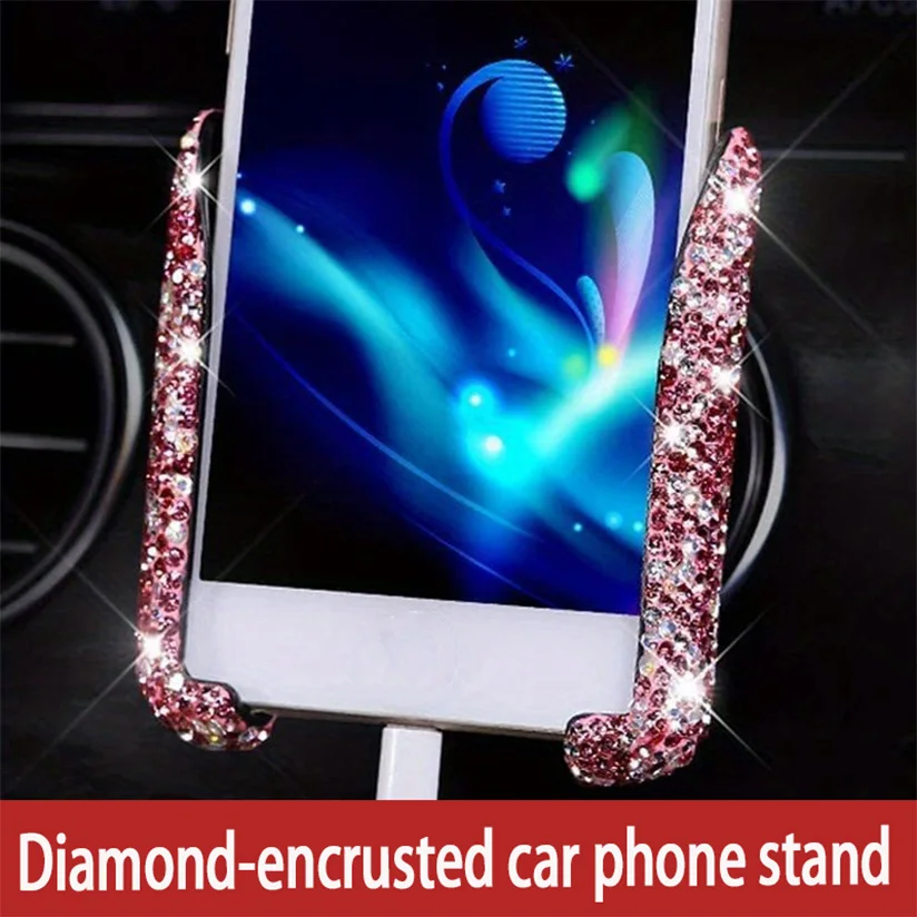 

Glitter Car Phone Holder 360° Adjustable Auto Car Stand Gravity Air Vent Mount GPS Mobile Cell Phone Car Bracket Support in Car