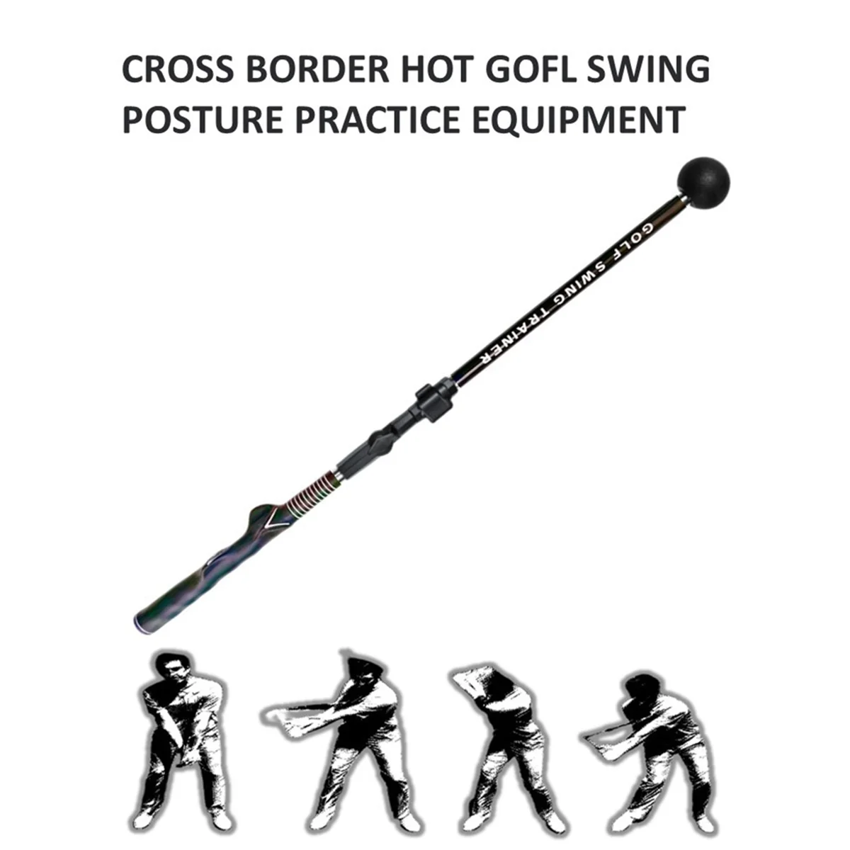 

Golf Swing Trainer Portable Golf Training Aid Adjustable to Improve Hinge, Forearm Rotation, Shoulder Turn (Left Hand )