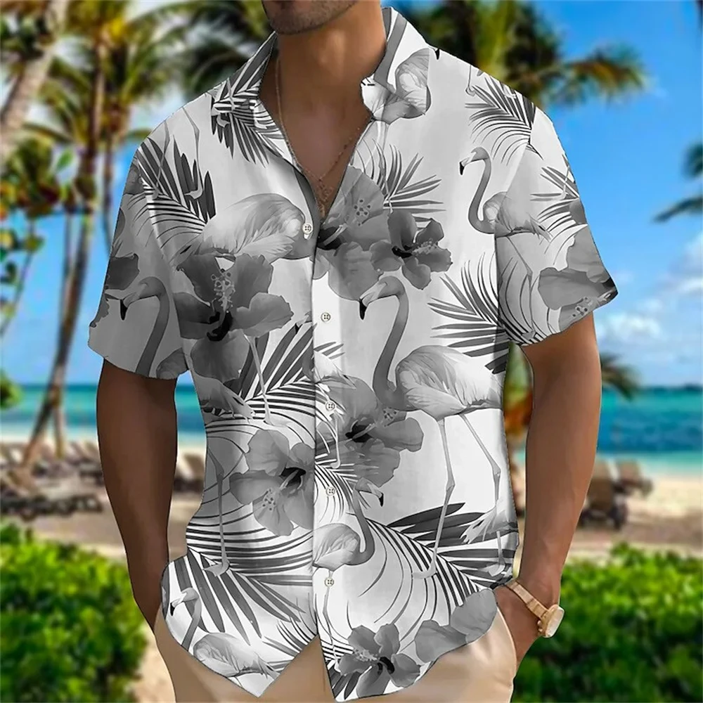 

Fashion New Style 2024 Summer Hot Saling Men's 3D Printed Vacation Seaside Tops Casual Summer Vacation Men's Short Sleeve Shirt