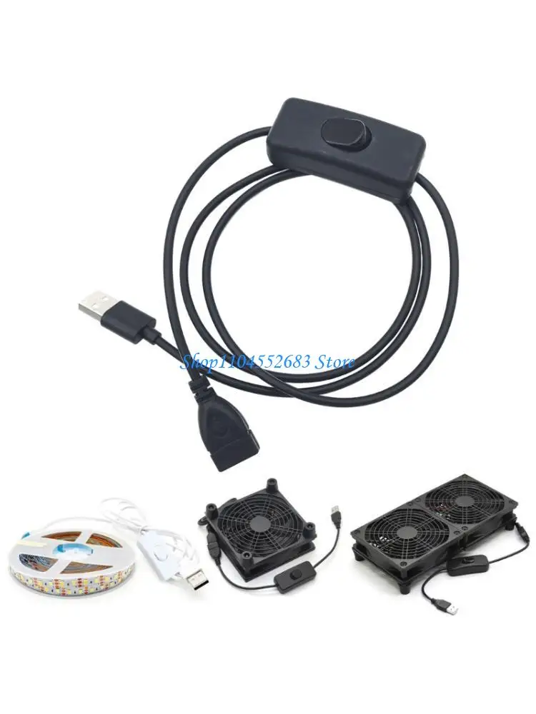 

Y6GD Small USB Switches Cable On Off Control 2A Large Power Cord for Travel Devices