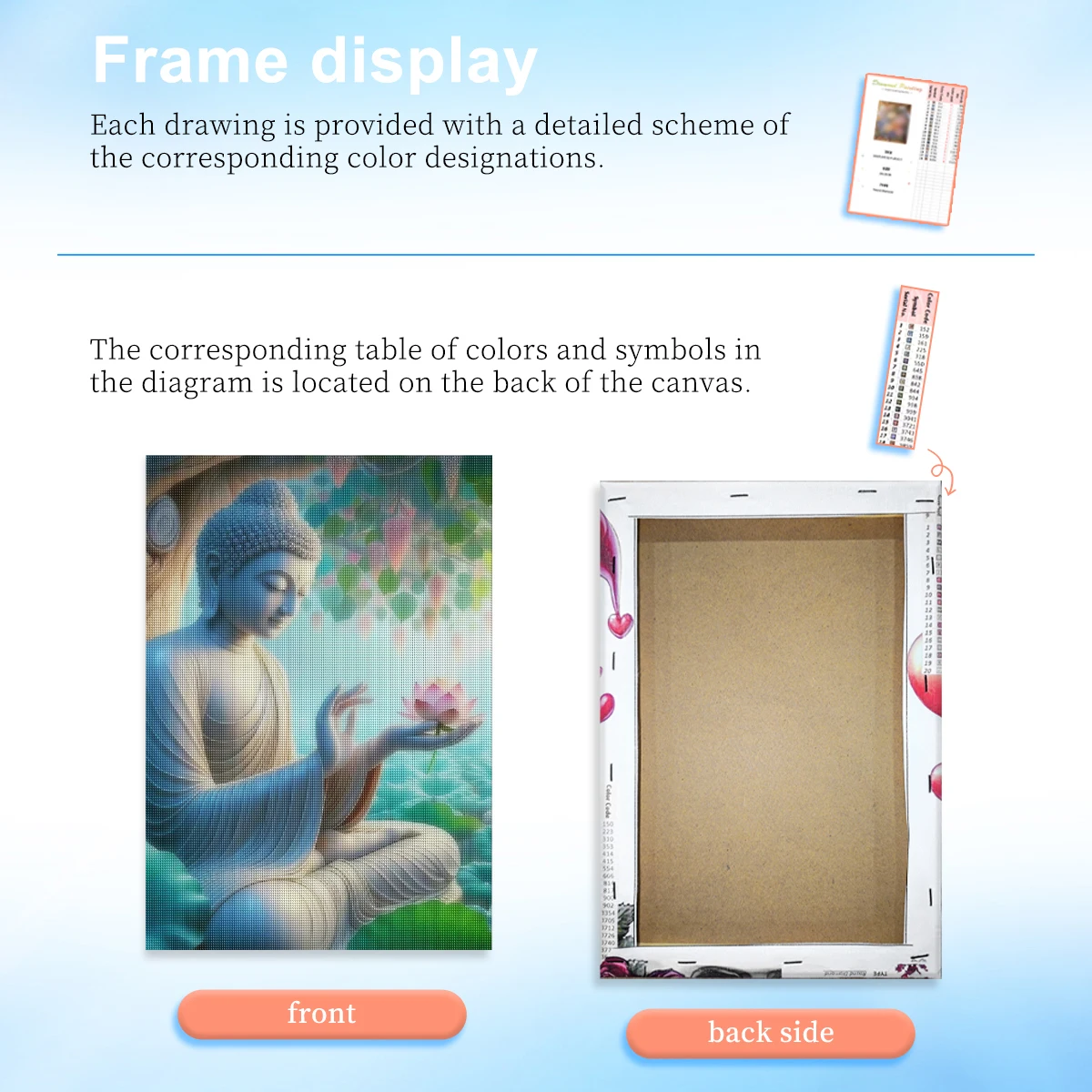 RUOPOTY Buddha Statue 5d Diamond Painting Home Decor Gift Diamond Art Embroidery Landscape Full Round Diamond Art For Beginners