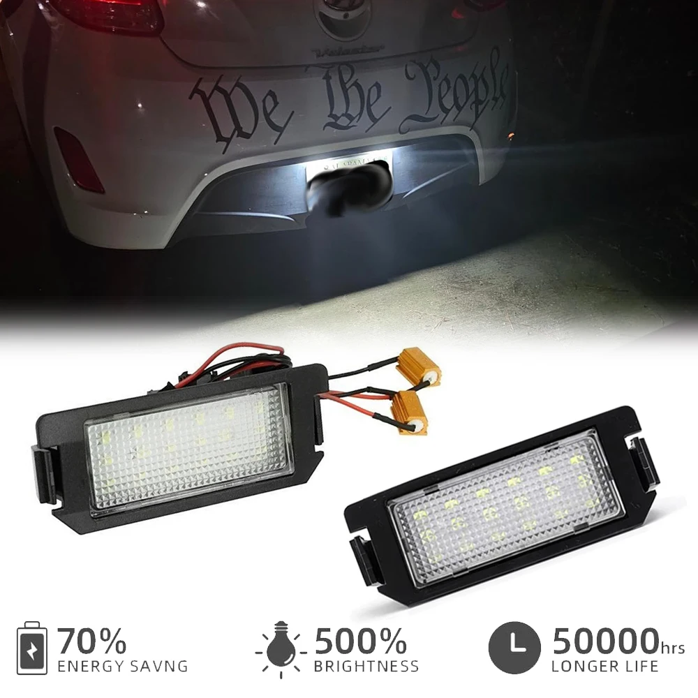 

Для Kia Rio MK3 Soul Picanto новый утро Hyundai I10 I20 Veloster Ioniq XG30 Terracan светодиодный номерной знак задний фонарь Canbus