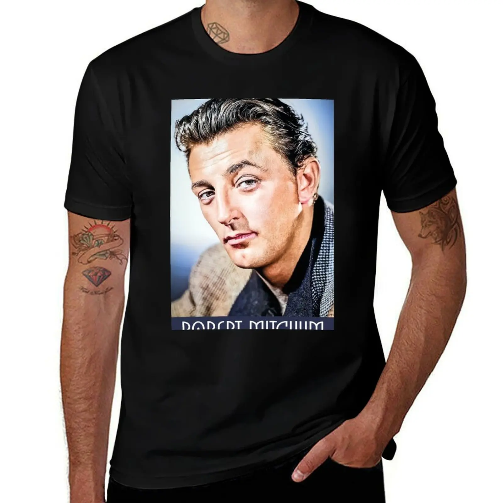 

Robert Mitchum T-Shirt Work Utility Casual Tee Shirt