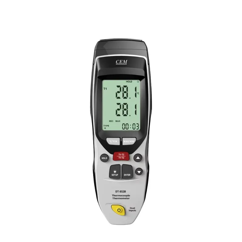 ميزان حرارة رقمي احترافي DT-852B من النوع K/Type J OEM وODM مدعوم
