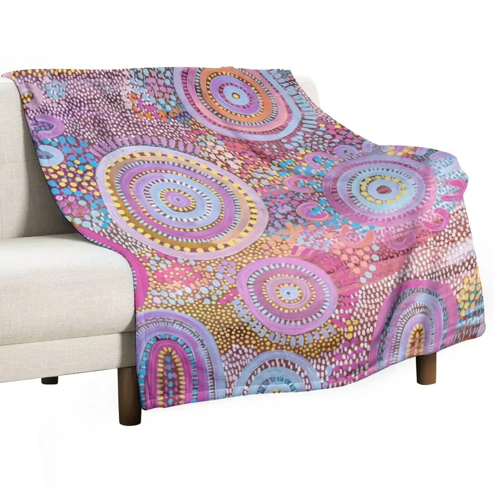 

lets find seashells Throw Blanket Decoratives For Decorative Sofa Thins Blankets