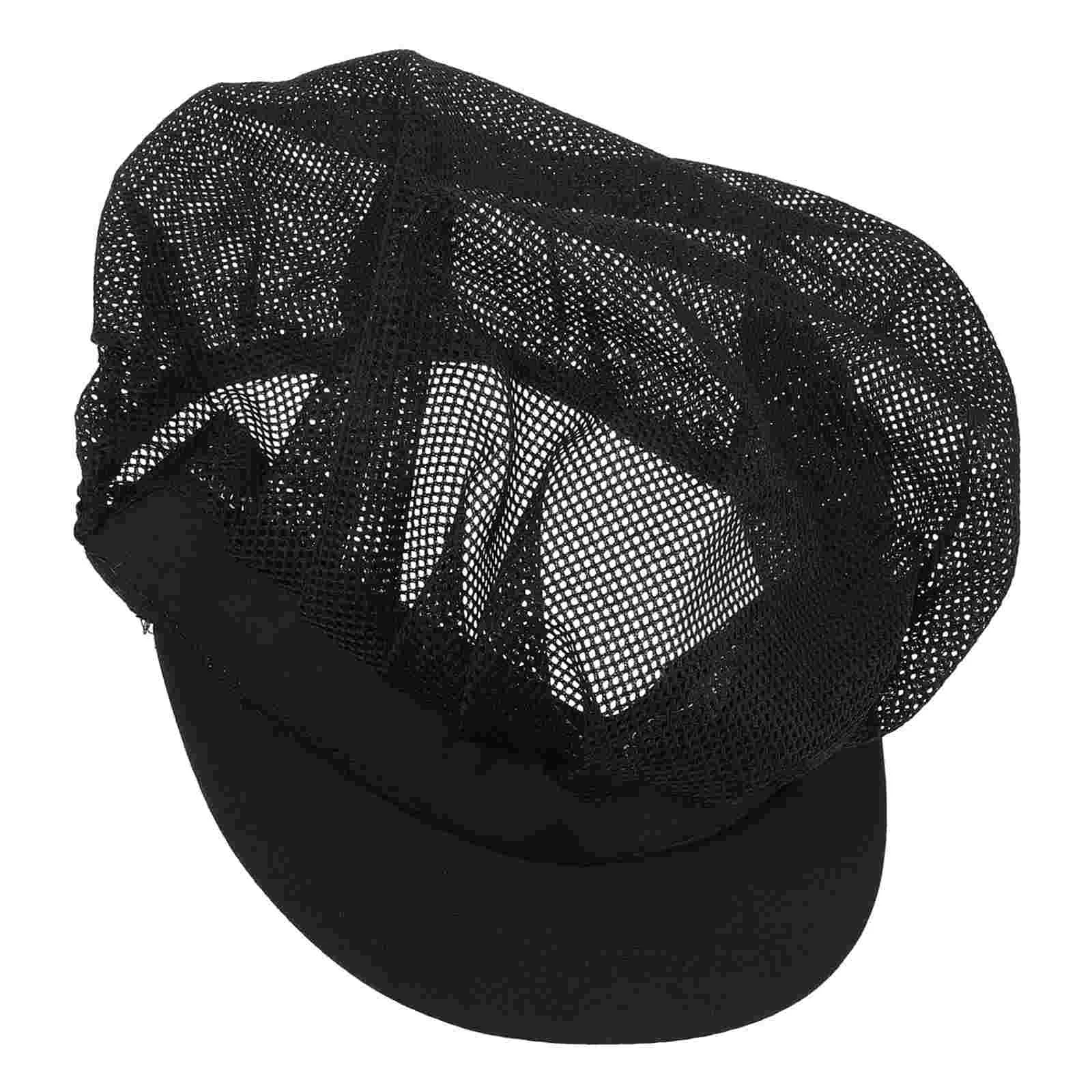 Cuisiniere Cappello da cuoco in rete Divanetto da cameriere Berretti da panettiere Fornitura da cucina in cotone per uomini e donne