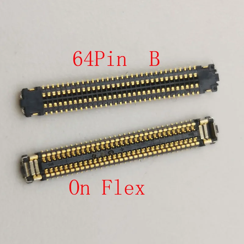 1-20 ชิ้นหน้าจอ Lcd Flex แจ็คจอแสดงผลปลั๊กบนบอร์ด FPC Connector สําหรับ Samsung Galaxy หมายเหตุ 8 Note8 S9 s9 plus S8 s8Plus 64 Pin