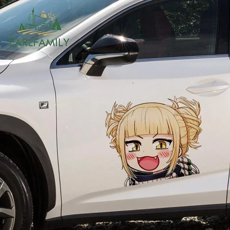 

EARLFAMILY 43 см X 38,7 см сексуальные NSFW аниме Himiko Toga автомобильные наклейки водостойкая защита двери автомобиля наклейка кемперван аниме декор