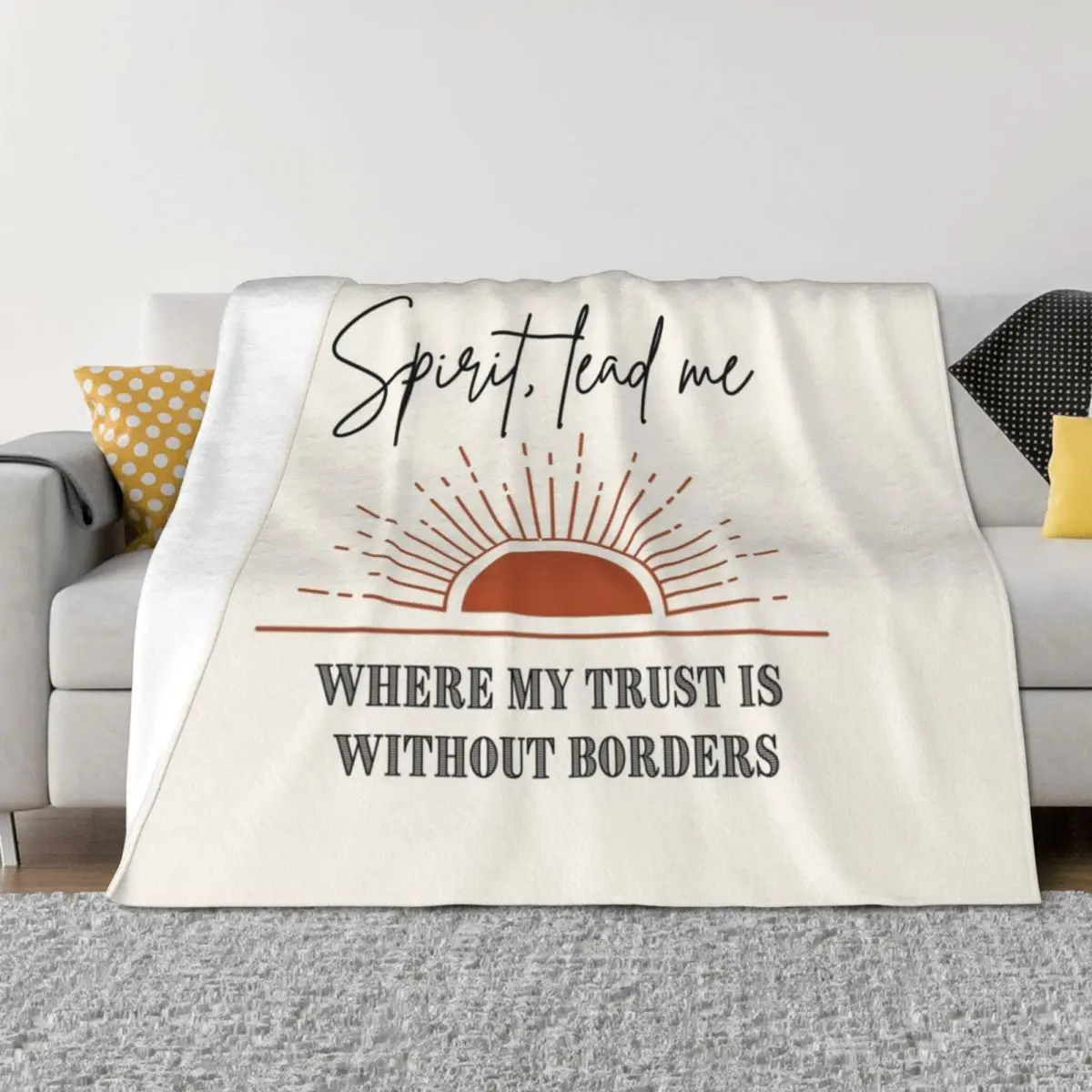 Spirit Lead Me jeter couverture Furrys marque de luxe luxe concepteur canapé couette couvertures