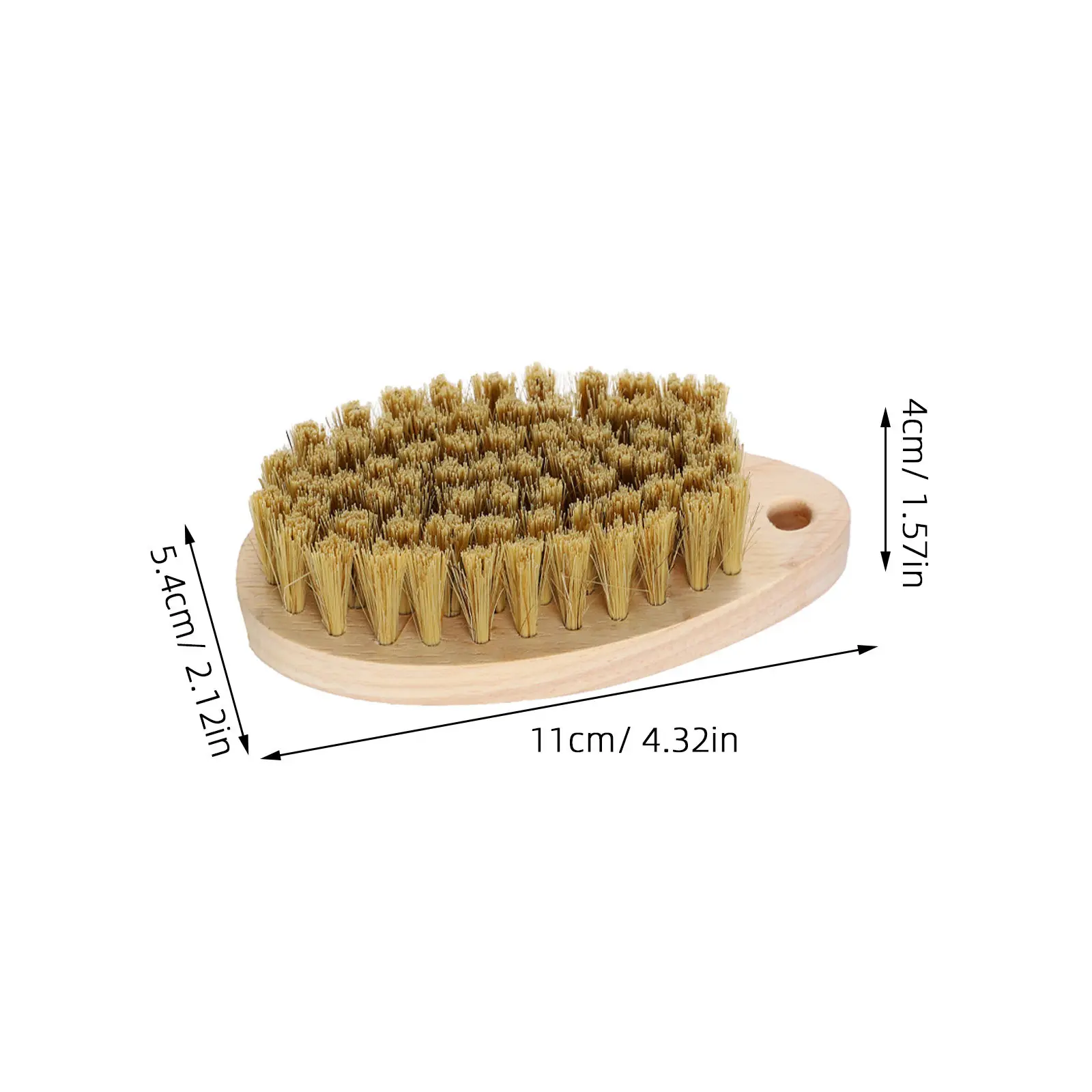 Wooden Laundry Brush with Natural Bristles – Soft Surface Safe, Ergonomic Design, 2pcs Multi-Use Cleaning Tool
