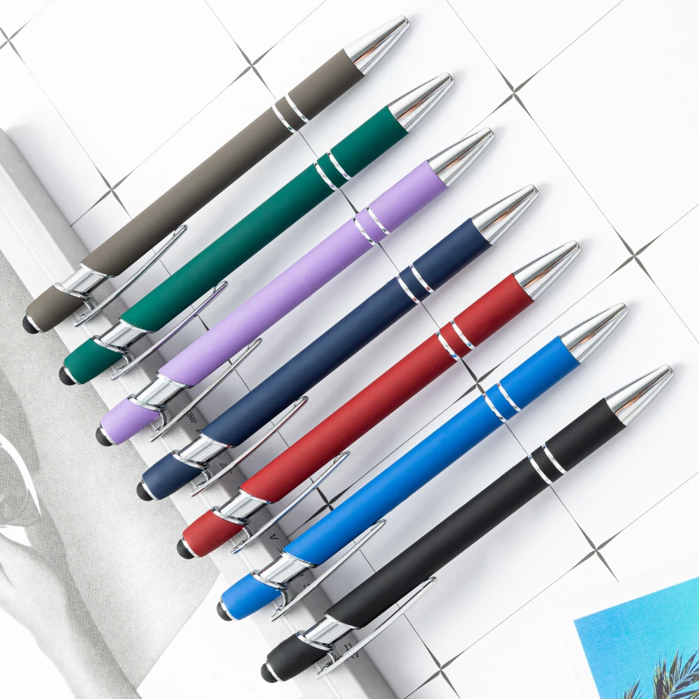 

1000pcs Ballpoint Pen Metal Stylus Touch Screen Pens Writing Ballpen Stationery Office School Supplies