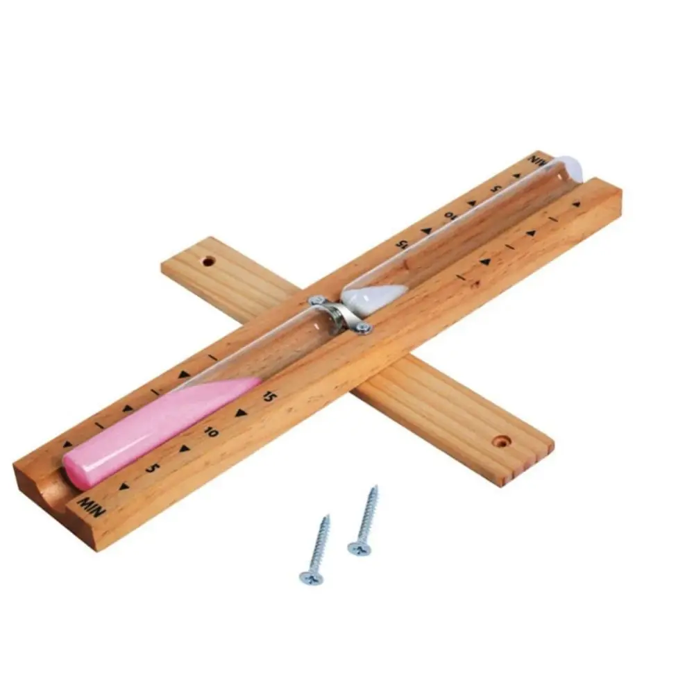 15 Minute Sauna Sand Timer Wooden Glass Home Decoration Hourglass Timer Rotating Wall Mounted Sandglass Clock Bathroom