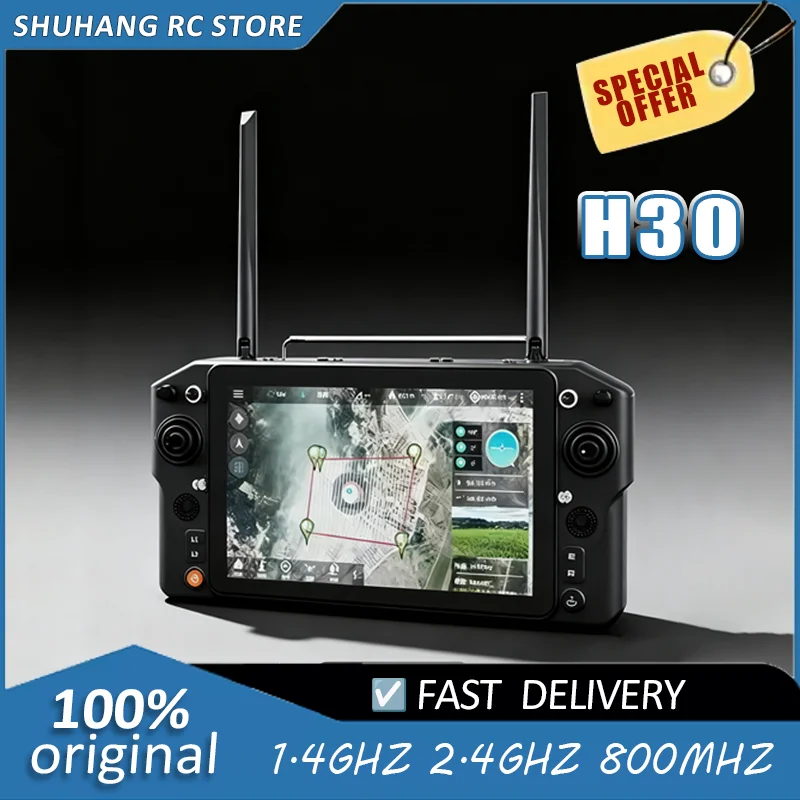 

Skydroid H30 16-канальный цифровой дрон с передачей данных и видео 1,4 ГГц/2,4 ГГц/800 МГц Qualcomm 660, 3 частоты, диапазон 50 км