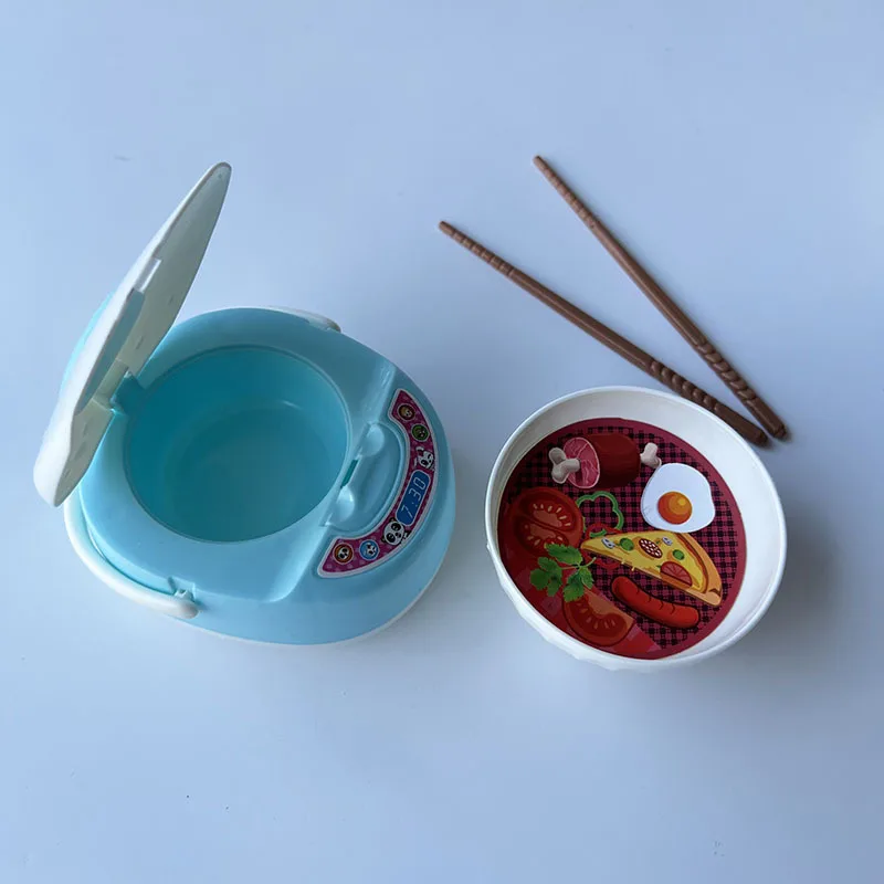 Zabawka dla dzieci do zabawy w dom, symulacja mini kuchni, ryżowar, pałeczki, naczynia, interakcja rodzic-dziecko, zabawka do gotowania, prezent dla dziewczynki.