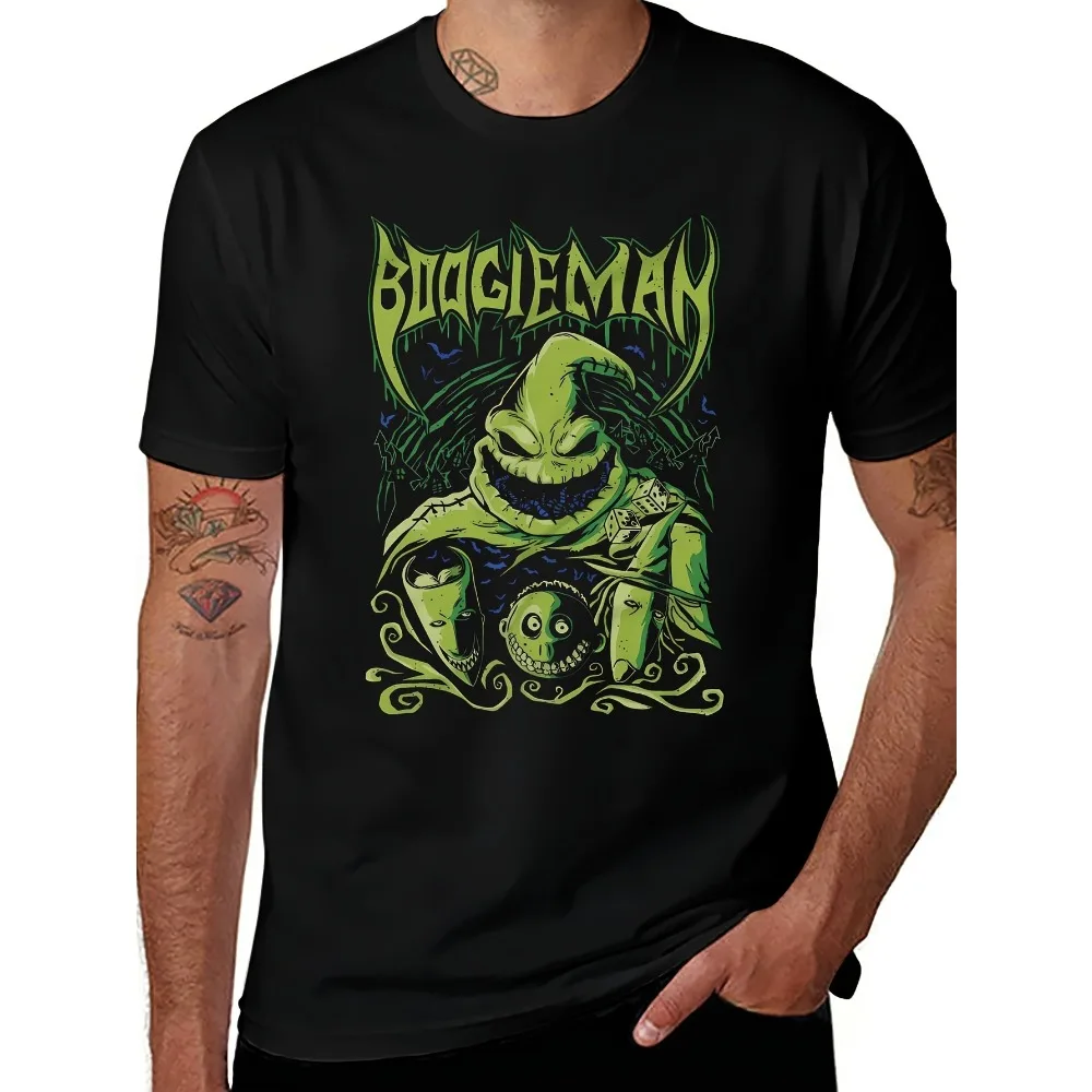 Nightmare Before Christmas Oogie Boogie Short Sleeve Crewneck Graphic T-Shirt For Men