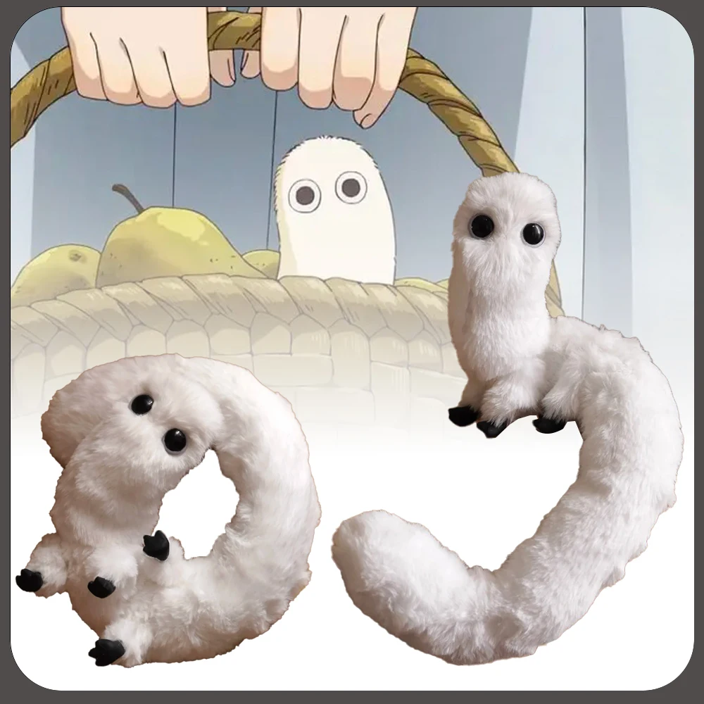 Witch Hat Atelier Brush Buddy Plush Toys Fluffy Shapeable Cute Stuffed Toys Anime White Cat Dolls Fans Birthday Gifts Home Decor