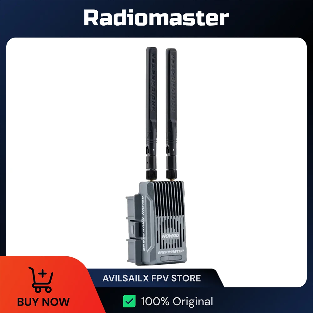 

​Radiomaster Nomad ExpressLRS Module, Dual 1W 2.4G & 900MHz Gemini Xrossband Transmitter, MICRO & NANO Adapters for RC Drones​