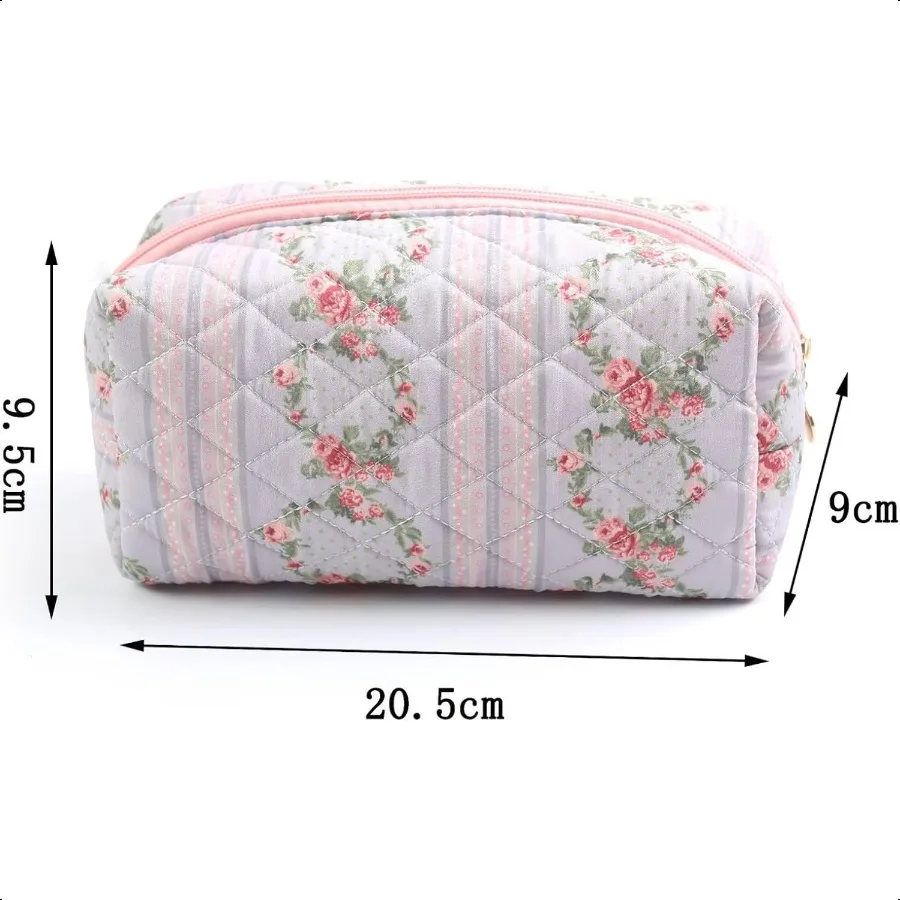 Pencil Case Floral Cute Pencil Case Student Pen Pouch Makeup Pouch Cute Flower Office College Cosmetic Makeup Bag Organizer Lar