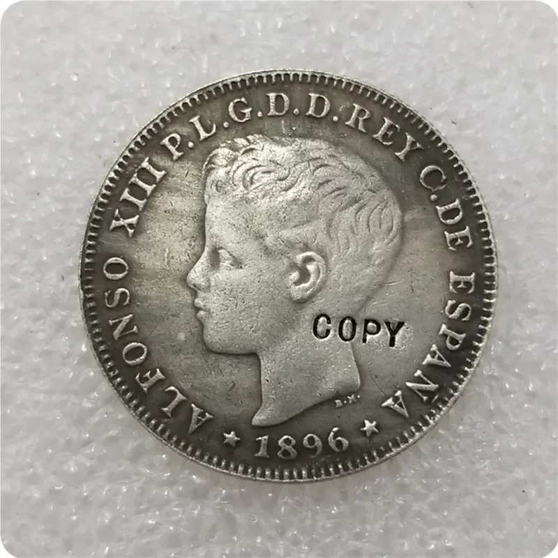 COPY REPLICA 1896  PUERTO RICO 40 CENTAVOS  COPY Challenge Pocket Coins Christmas Gifts