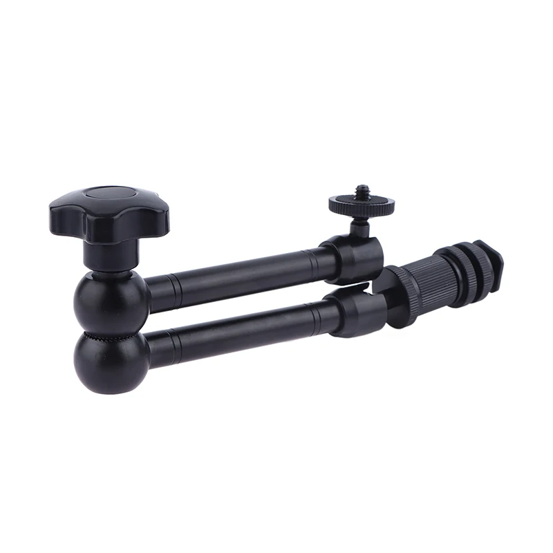 

✈ 11-дюймовый регулируемый шарнирный магический рычаг + зажим для камеры, ЖК-монитор, светодиодная вспышка, аксессуары для студийной камеры